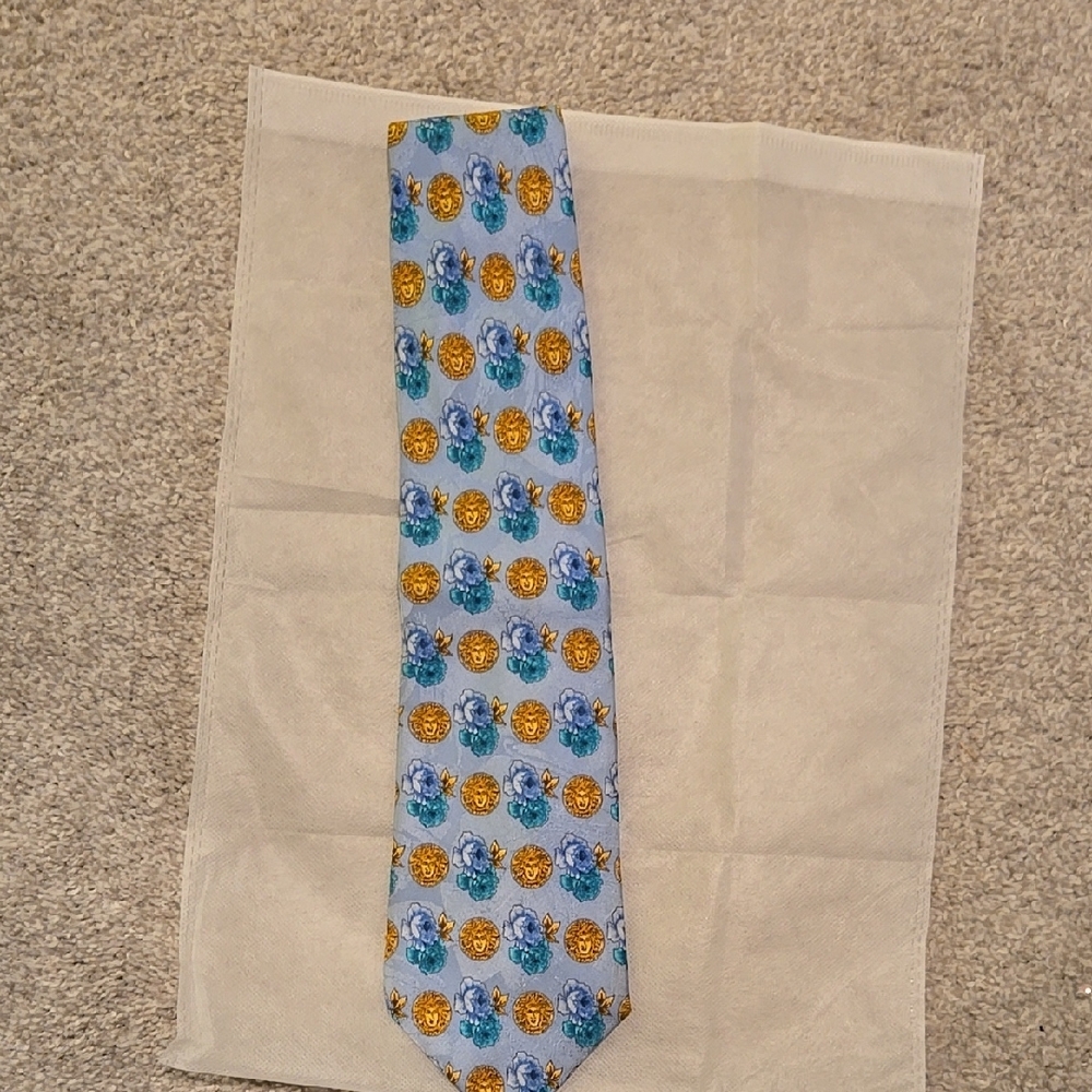 Versace Floral Patterned Tie